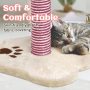 Cat Scratching Post Cat Tree Cat Tower with Natural Sisal Pole