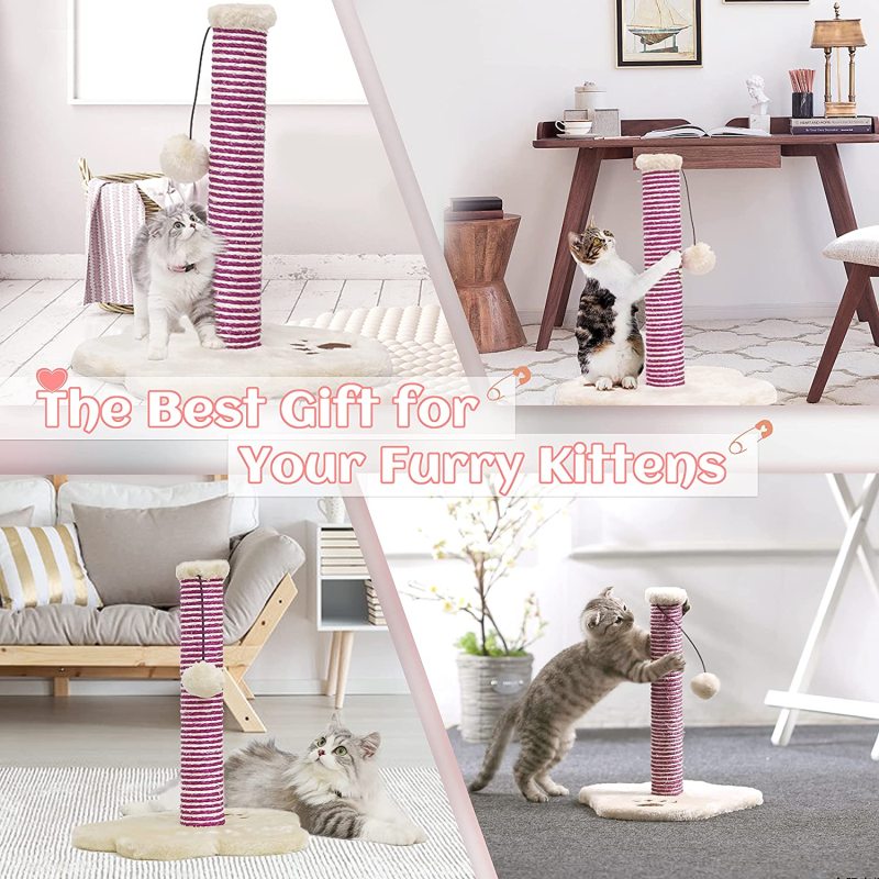 Cat Scratching Post Cat Tree Cat Tower with Natural Sisal Pole