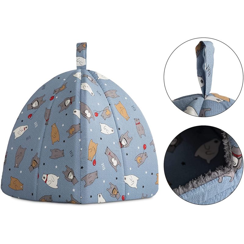 Fold able Comfortable Triangle Cat Bed Tent For Indoor Cat Use