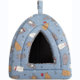 Fold able Comfortable Triangle Cat Bed Tent For Indoor Cat Use