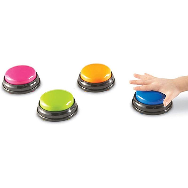 Dog Training Buttons with Led Function Recordable Button