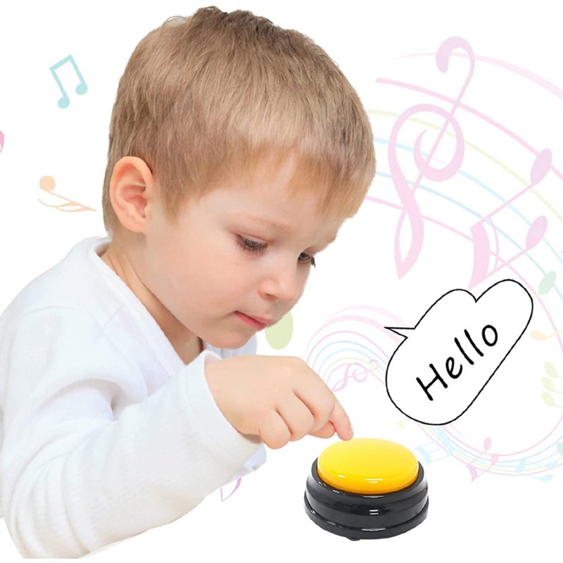 Dog Training Buttons with Led Function Recordable Button