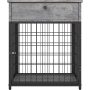Dog Crates with Chew Resistant Dense Indoor Decorative Furniture Dog Cage Wooden Dog Cage with Drawer
