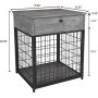 Dog Crates with Chew Resistant Dense Indoor Decorative Furniture Dog Cage Wooden Dog Cage with Drawer