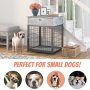 Dog Crates with Chew Resistant Dense Indoor Decorative Furniture Dog Cage Wooden Dog Cage with Drawer