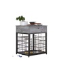 Dog Crates with Chew Resistant Dense Indoor Decorative Furniture Dog Cage Wooden Dog Cage with Drawer