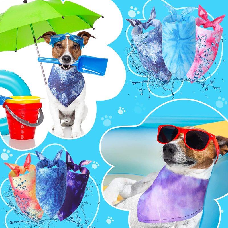 Dog Bandanas Cat  Kerchief Triangle Scarf for  PET  Holiday Seasonal  Collar Washable Cute Pet