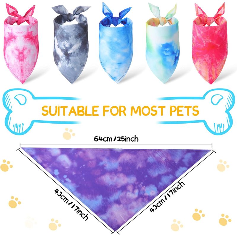 Dog Bandanas Cat  Kerchief Triangle Scarf for  PET  Holiday Seasonal  Collar Washable Cute Pet