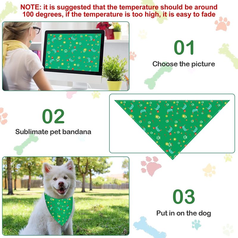 Dog Bandanas Cat  Kerchief Triangle Scarf for  PET  Holiday Seasonal  Collar Washable Cute Pet
