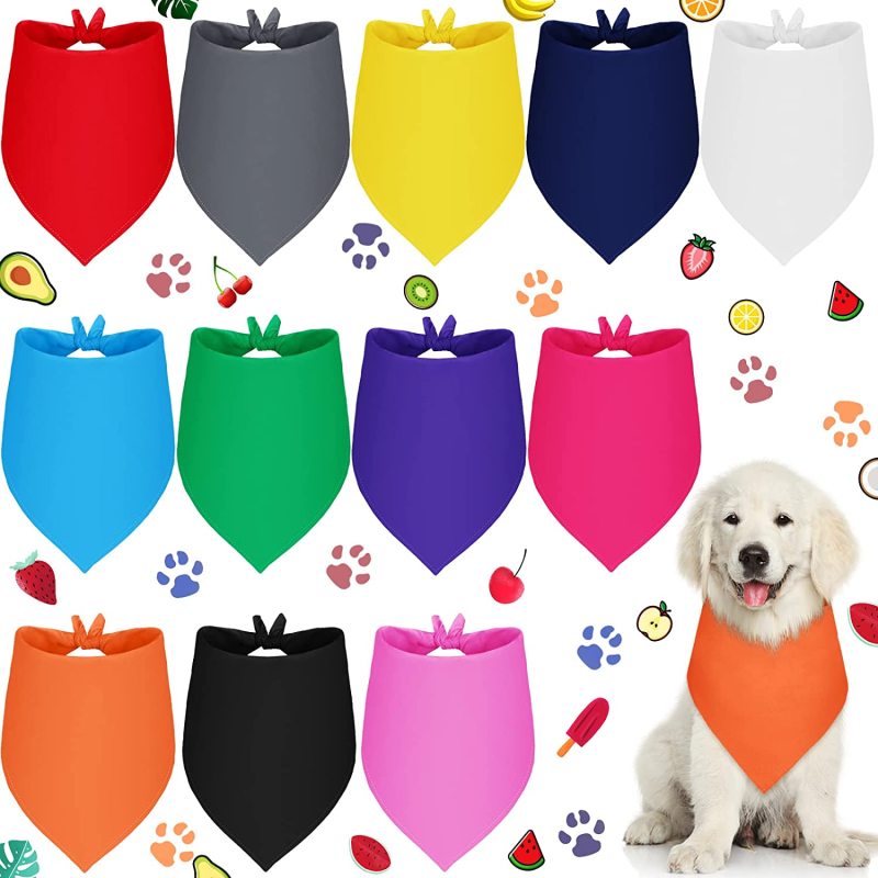 Dog Bandanas Cat  Kerchief Triangle Scarf for  PET  Holiday Seasonal  Collar Washable Cute Pet