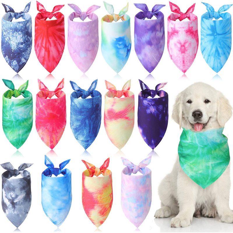 Dog Bandanas Cat  Kerchief Triangle Scarf for  PET  Holiday Seasonal  Collar Washable Cute Pet