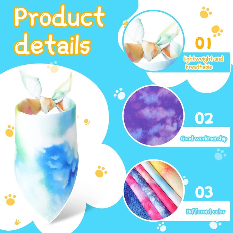 Dog Bandanas Cat  Kerchief Triangle Scarf for  PET  Holiday Seasonal  Collar Washable Cute Pet