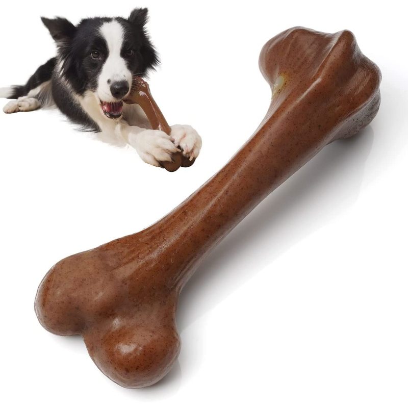 Dog Toys for Aggressive Chewers, UXVA Indestructible Nylon Bone Dogs Chew Toys, Durable Tough Puppy Teething Toys