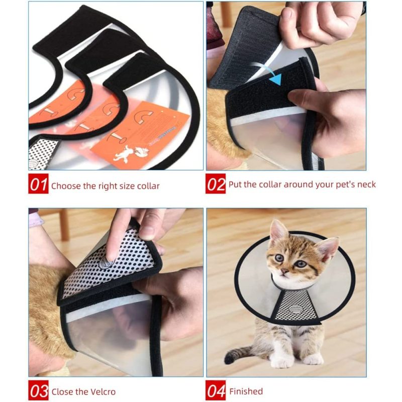 Surgery Adjustable Dog Neck Pet Recovery Collar for Dogs and Cats After Surgery