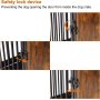 Furniture Style Dog Crate,Wooden Pet Kennels with 3 Doors,Indoor Pet Crate End Table with Removable Tray for Dogs