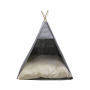 Pet Teepee Pet Tent for Dogs Puppy Cat Bed White Felt Dog Cute House with Cushion