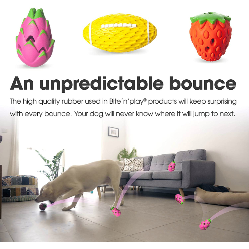Hot Sales Squeaky Rubber Dog Chew Toys,Interactive Dog Toy for Aggressive Chewers