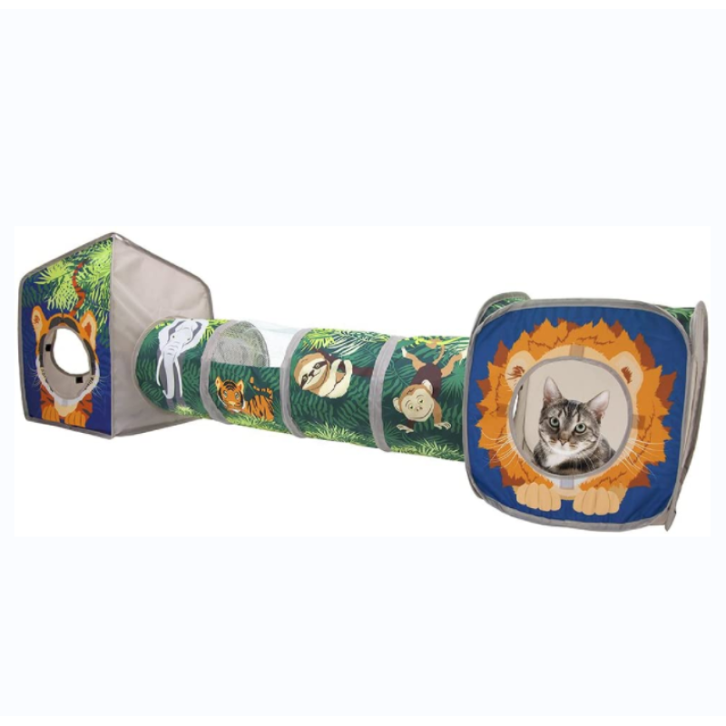 Collapsible Cat Play Kennel Cube Tunnel Cat Toys For Cat Indoor Use