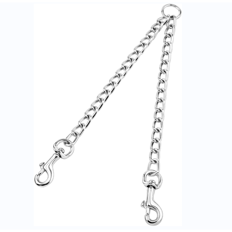 Two double lead Chain Double Leash For Dog