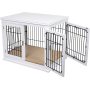 Indoor Pet Crate Side Table Decorative Dog Kennel with Pet Bed For Dog