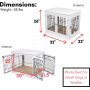 Indoor Pet Crate Side Table Decorative Dog Kennel with Pet Bed For Dog