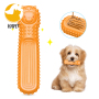 Puppy Chew Toys for Teething Dog Bones Toothbrush Teething Chew Sticks Toys Natural Rubber