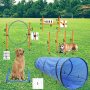 Obstacle Agility Training Equipment Pet Outdoor Games Including Tunnel