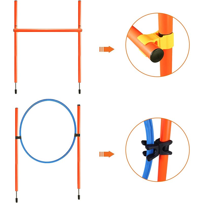 Obstacle Agility Training Equipment Pet Outdoor Games Including Tunnel