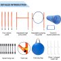 Obstacle Agility Training Equipment Pet Outdoor Games Including Tunnel