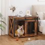 Simple wooden Door Crate Furniture Solid wood pet nest