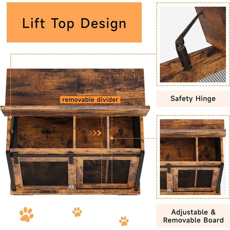 Simple wooden Door Crate Furniture Solid wood pet nest