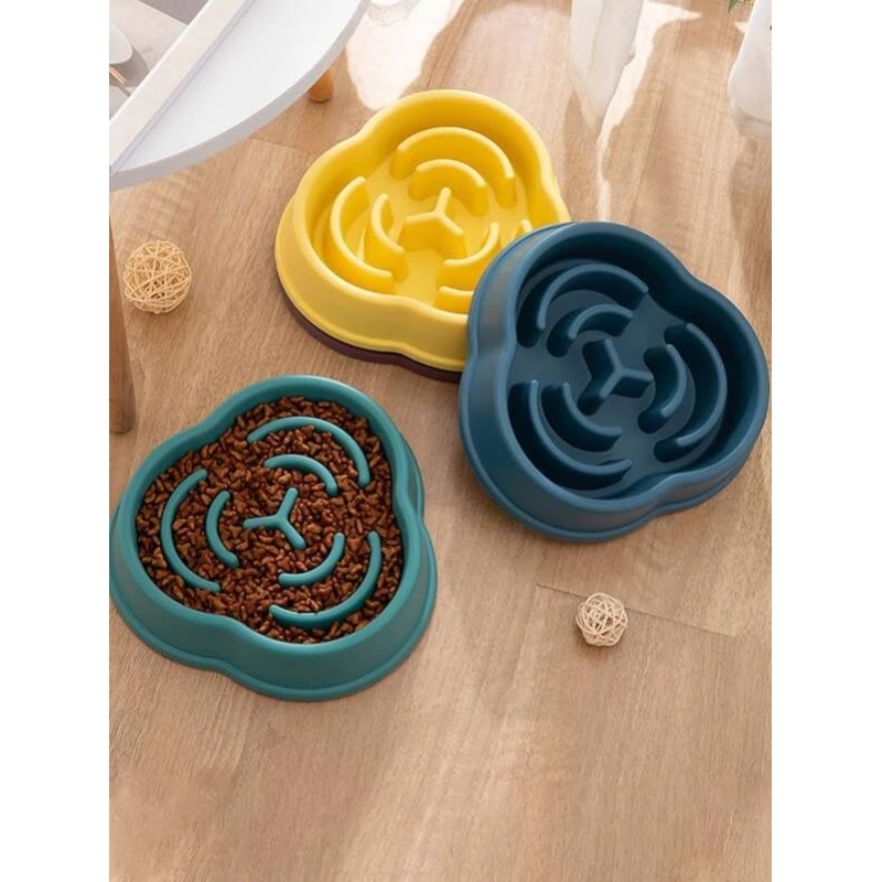 Factory Direct Sales of New Cloud Mercedes Cats and Pet Slow Food Bowl Anti Choking Bowl anti Skid Puzzle Healthy Bowl