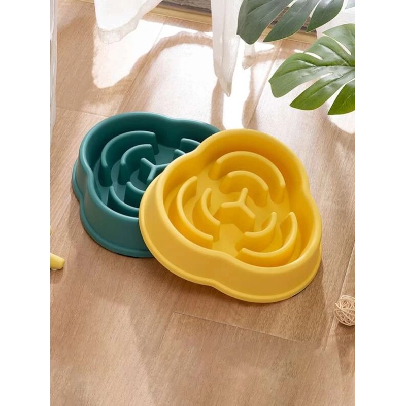 Factory Direct Sales of New Cloud Mercedes Cats and Pet Slow Food Bowl Anti Choking Bowl anti Skid Puzzle Healthy Bowl