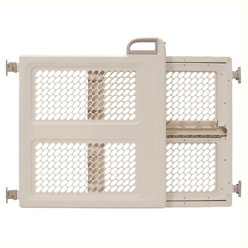 Plastics Swing Gate with Pressure Mount Lift Fits Spaces For Pet