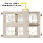 Plastics Swing Gate with Pressure Mount Lift Fits Spaces For Pet
