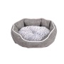 Round Fluffy Pet Crate Slip Resistant Bottom cat bed Dog Washable Bed for Puppy and Kitten