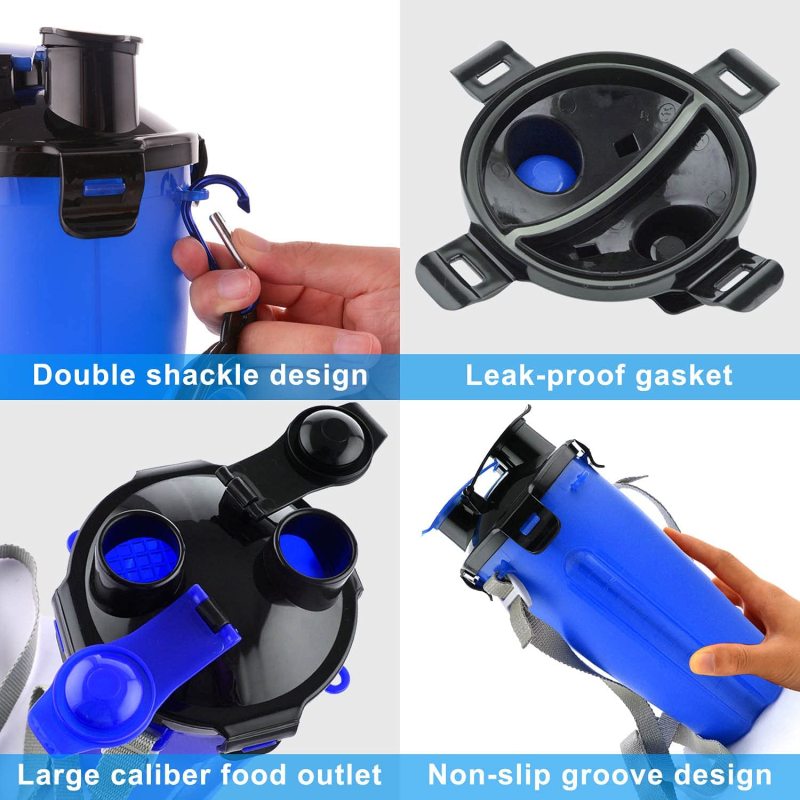Dog Travel Water Bottle Collapsible Bowls 2 in 1 Pet Food Container with Collapse Bowls Pet Products
