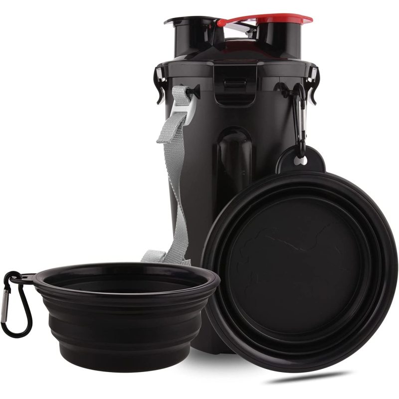 Dog Travel Water Bottle Collapsible Bowls 2 in 1 Pet Food Container with Collapse Bowls Pet Products