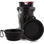 Dog Travel Water Bottle Collapsible Bowls 2 in 1 Pet Food Container with Collapse Bowls Pet Products