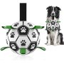 Interactive Dog Toys Soccer Ball Puppy Birthday Gifts with Grab Tabs