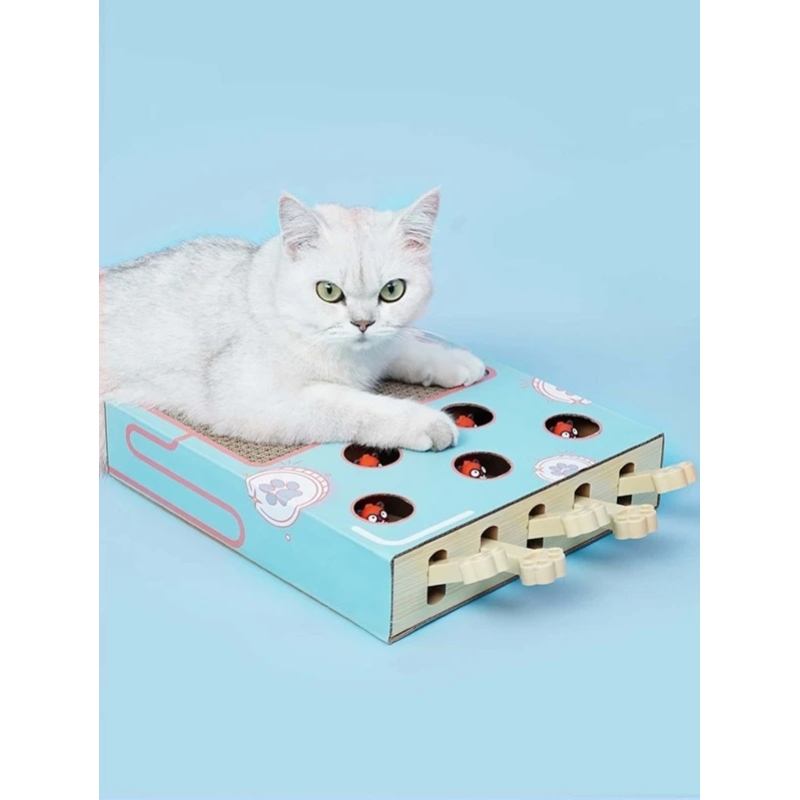 Cat Scratch Board Web Celebrity Whack-a-Mole Triad Cat Litter Toy From Artifact Fastness Corrugated Paper Mill Claw Boredom