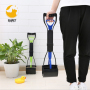Non-Breakable Pooper Scooper for Dogs Long Handle Foldable Portable Dog Scooper with High Strength Durable Spring