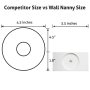 Baby Gate Wall Protector Walls & Doorways from Pet & Dog Gates Stair Safety Gate No Safety Hazard on Bottom Spindles