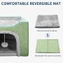 Kitten Bed Foldable Multi functional Cat House Furniture with Fluffy Ball and Scratching Pad