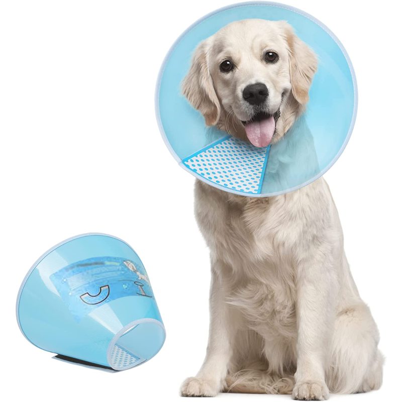 Healing Safety Practical Plastic Cone Collar Protective  Adjustable Pet Recovery for Dog After Surgery