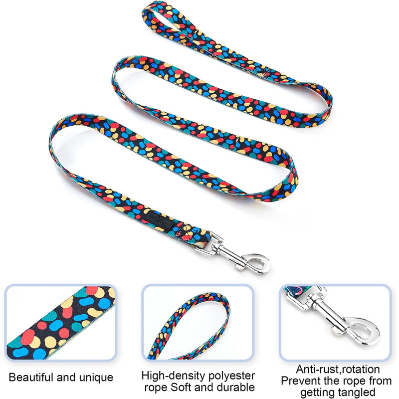 Walking Training Pattern Girl Pet Leashes for Small Medium and Large Dogs