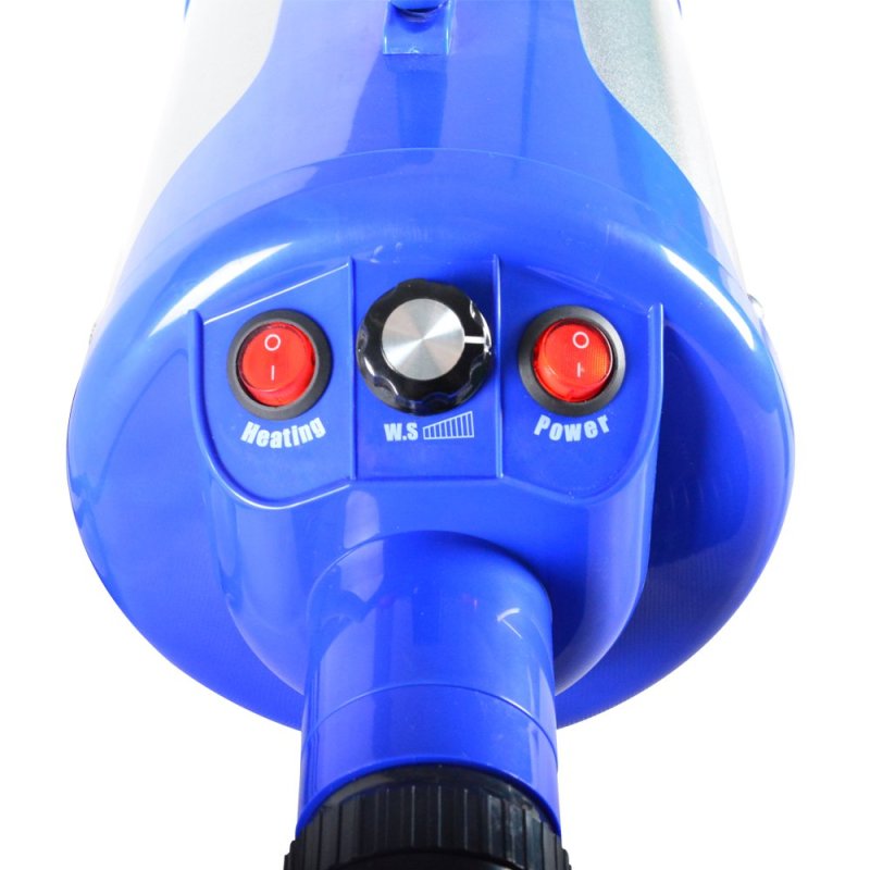 3.2HP Stepless Adjustable Speed Pet Hair Force Dryer Dog Grooming Blower with Heater