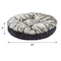Winter Dog Beds Luxury Faux Fur Velvet Round Bolster Cat Dog Bed Warm Pet Beds for Cats Dogs