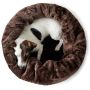 Foldable Warm Cat House Condo Kitten Shelter for Indoor with Removable Cushioned Pad