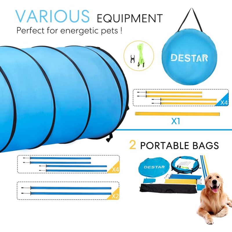 Portable Dog Training Bag Accessory Training Course Tunnel Outdoor Use For Dog Practice Sensitivity